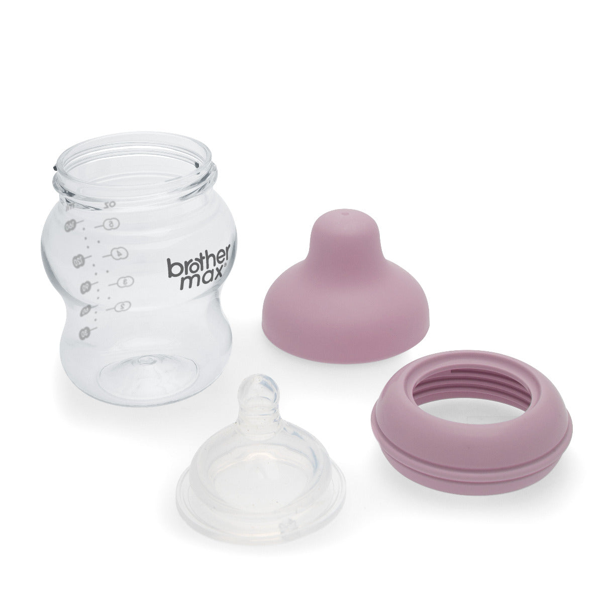 Brother Max Extra Wide Neck Feeding Bottle 160ml/5oz S Teat Color Pink