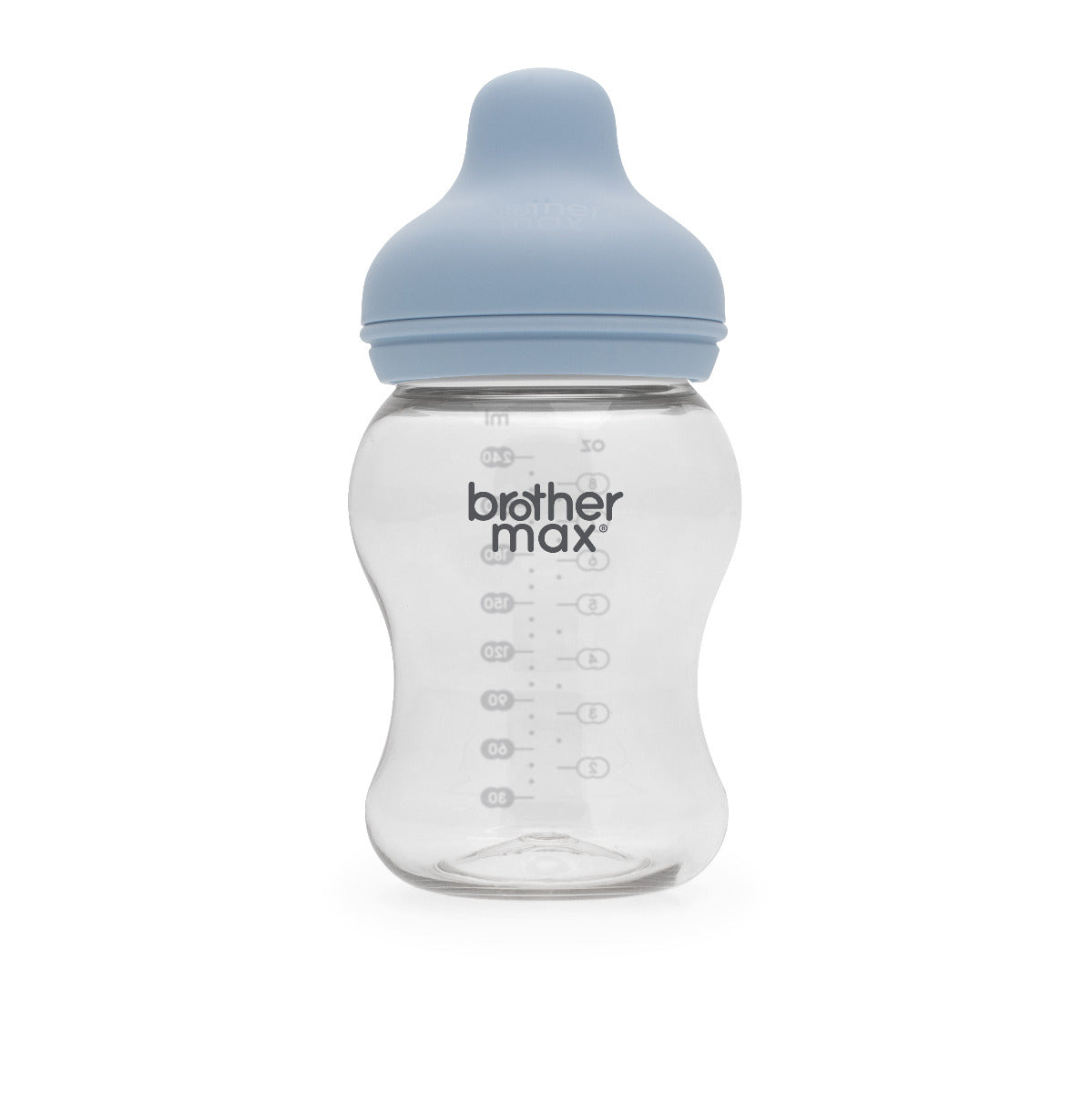 Brother Max Extra Wide Neck Feeding Bottle 240ml/8oz M Teat Color Blue