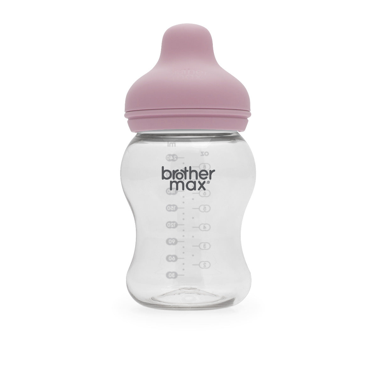 Brother Max Extra Wide Neck Feeding Bottle 240ml/8oz M Teat Color Pink