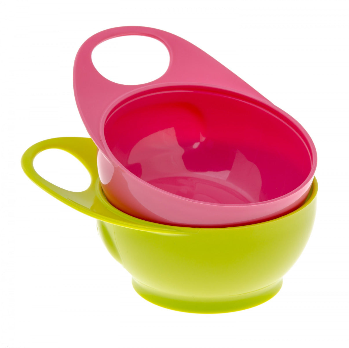 Brother Max Two Easy Hold Bowls Pink Green