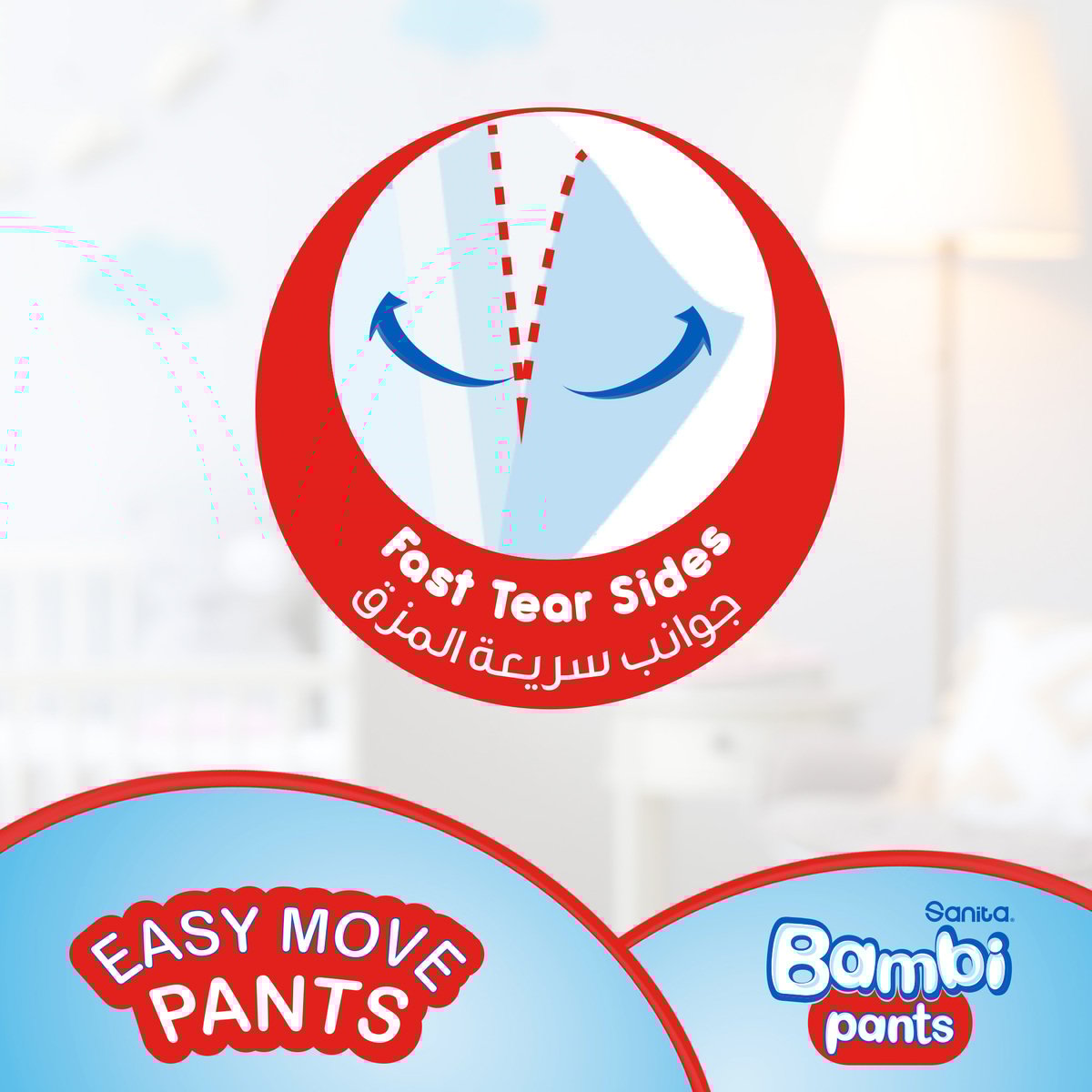 Bambi Pants Size 5 XL 12-18 Kg Jumbo Pack 44 Diapers