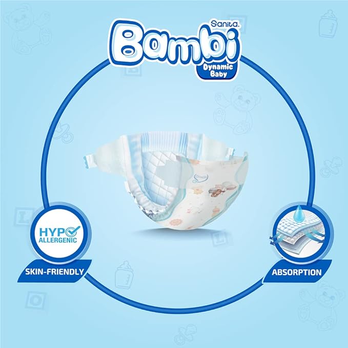 Bambi Size 6 XXL 16+ kg Super Box 72 Diapers