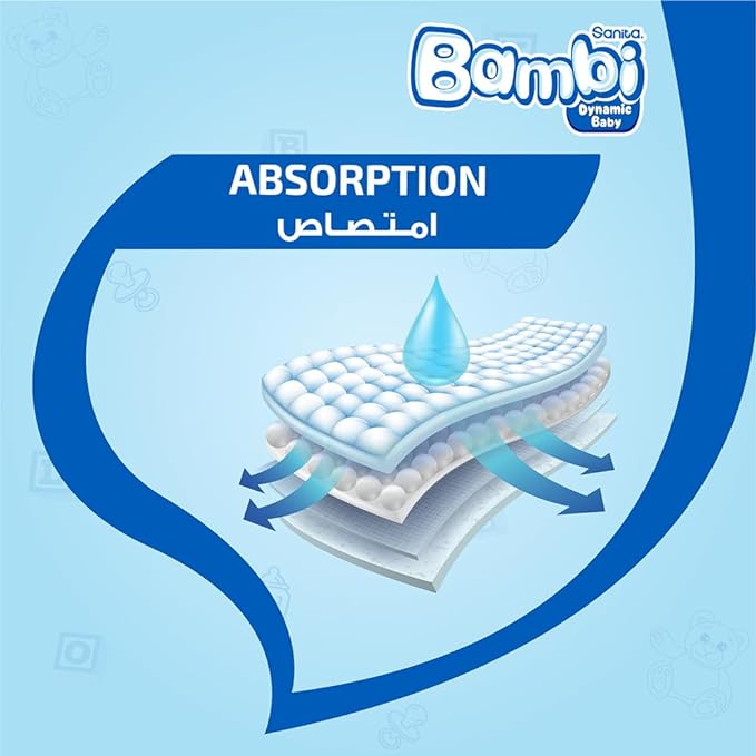 Bambi Size 6 XXL 16+ kg Super Box 72 Diapers