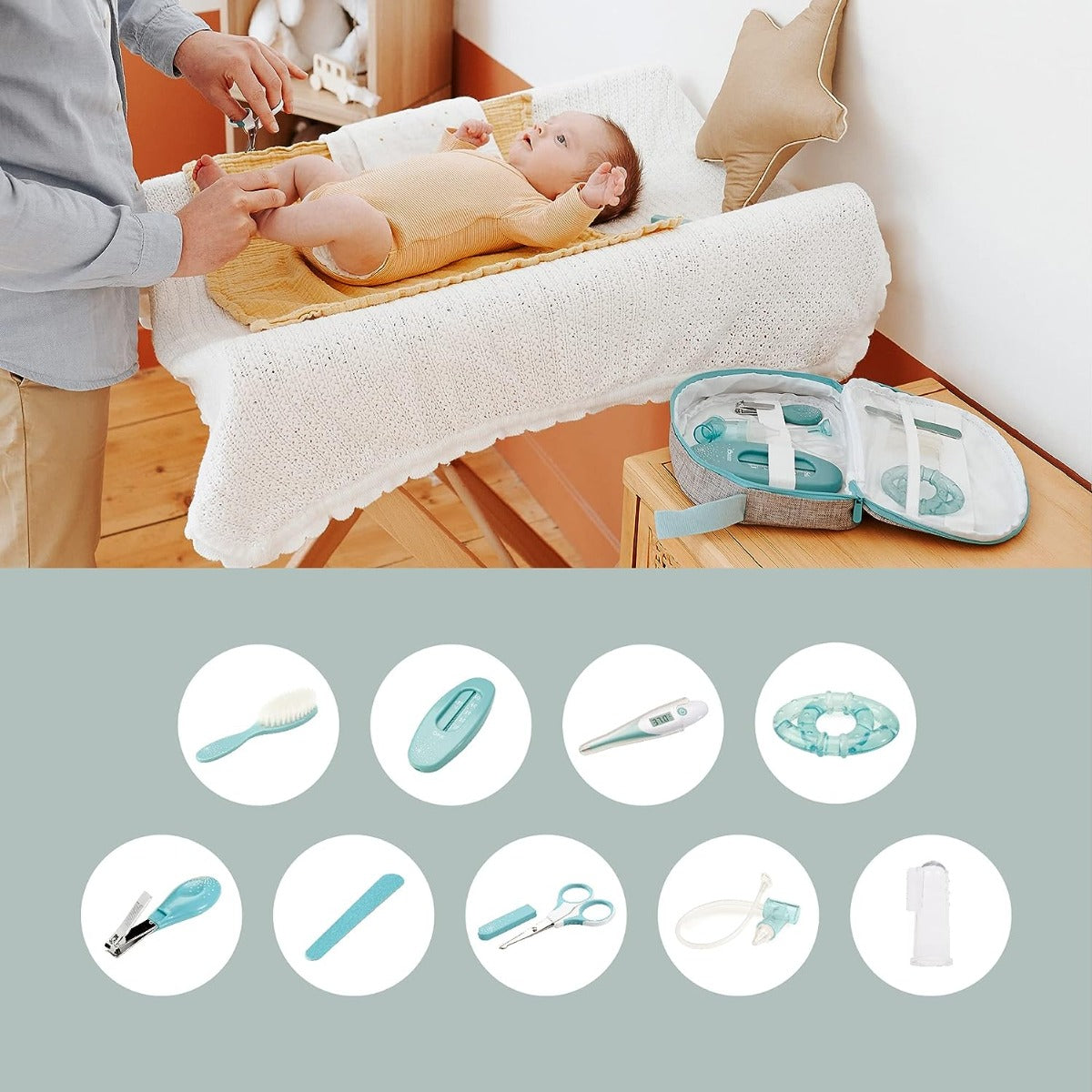 Babymoov Personal Care Kit Vanity Grooming Set Blue