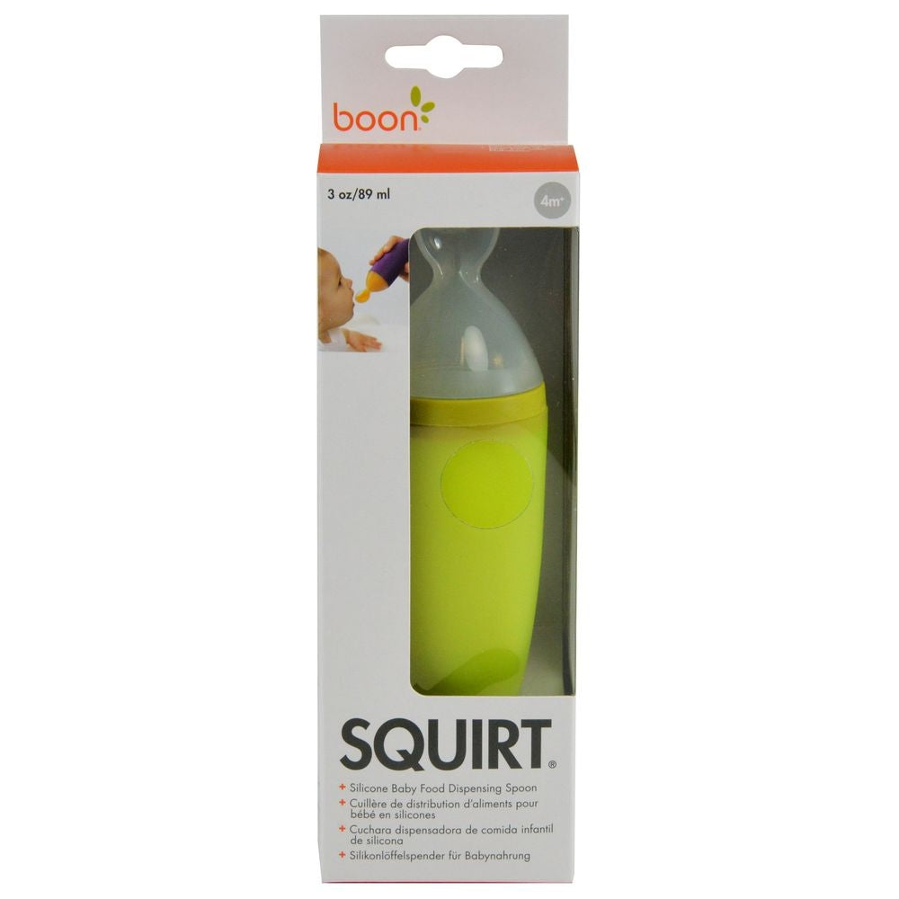 Boon Squirt Silicone Baby Food Dispensing Spoon Green 11 - 1