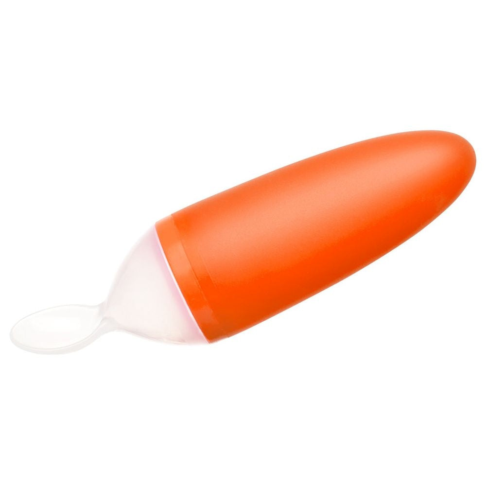 Boon Squirt Silicone Baby Food Dispensing Spoon Orange