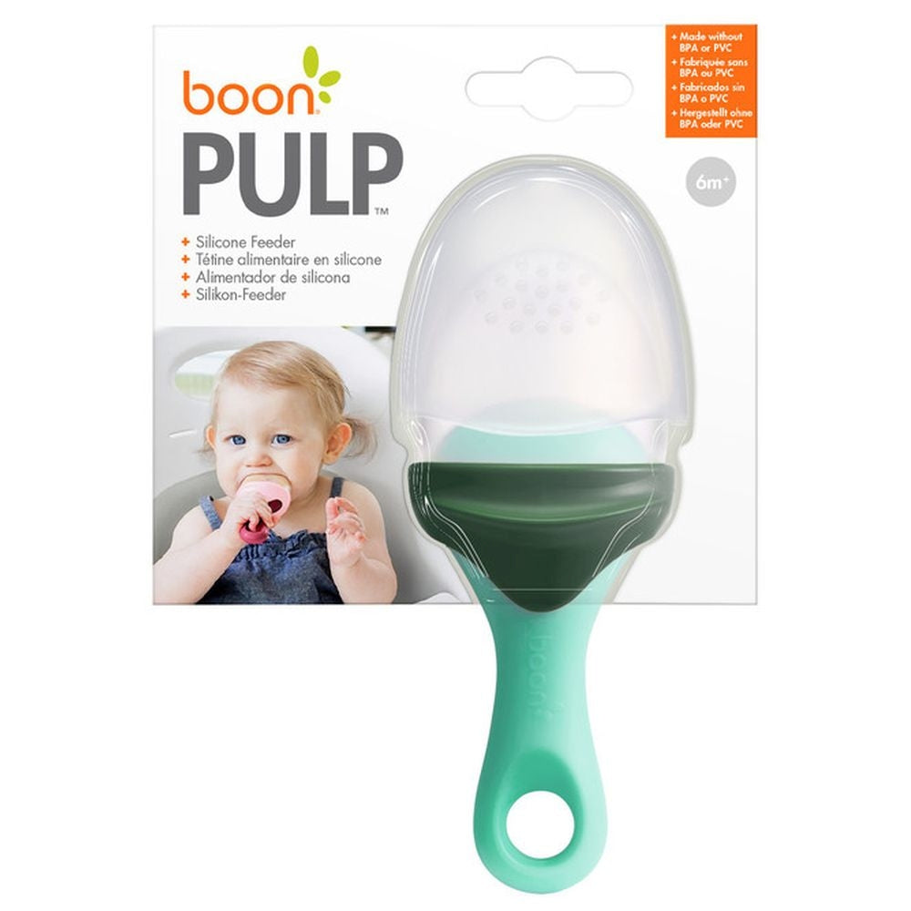 Boon Pulp Silicone Feeder Green Grey