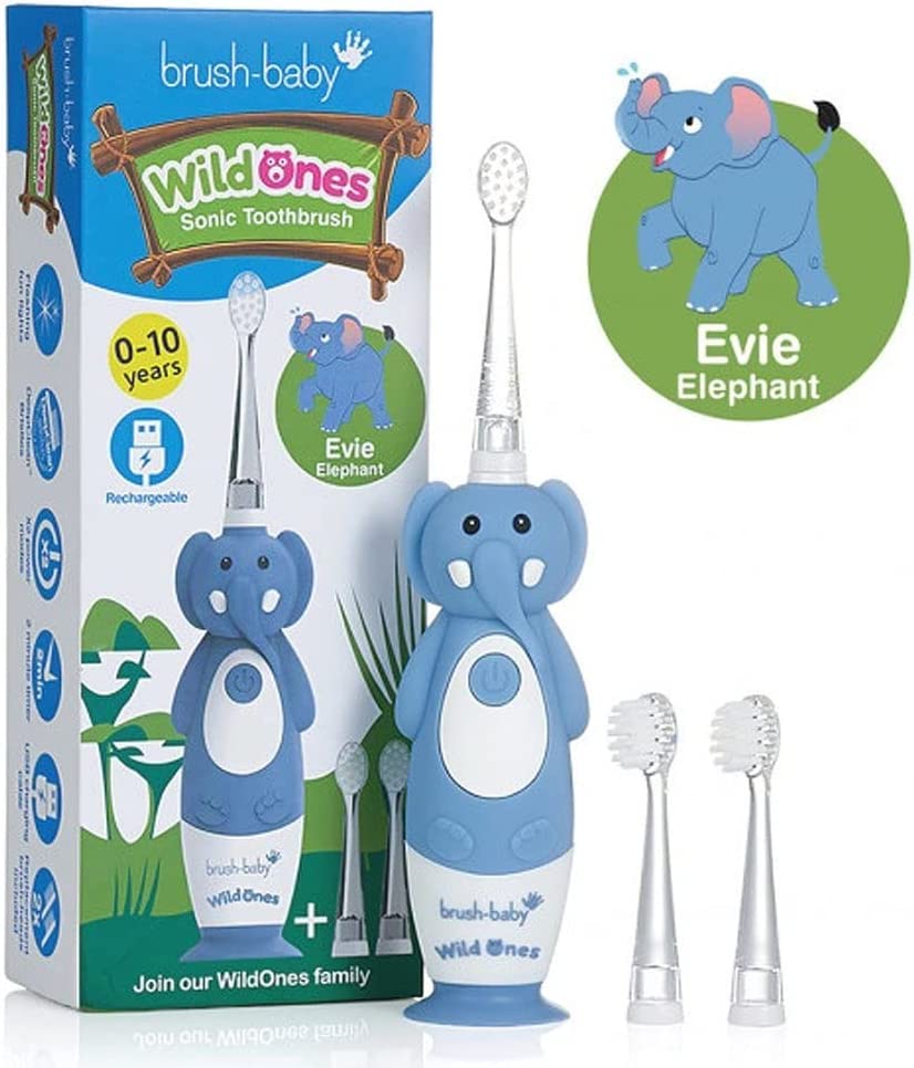 Brush Baby New Wild One Elephant Rechargeable Toothbrush