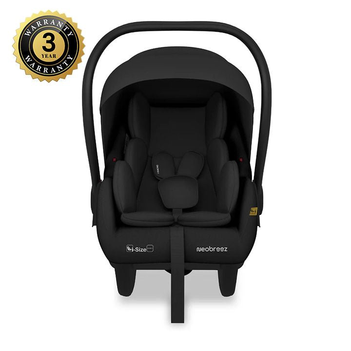 حامل مقعد سيارة للأطفال خفيف الوزن من نيو بريز آي ساكرو آي سايز، باللون الأسود