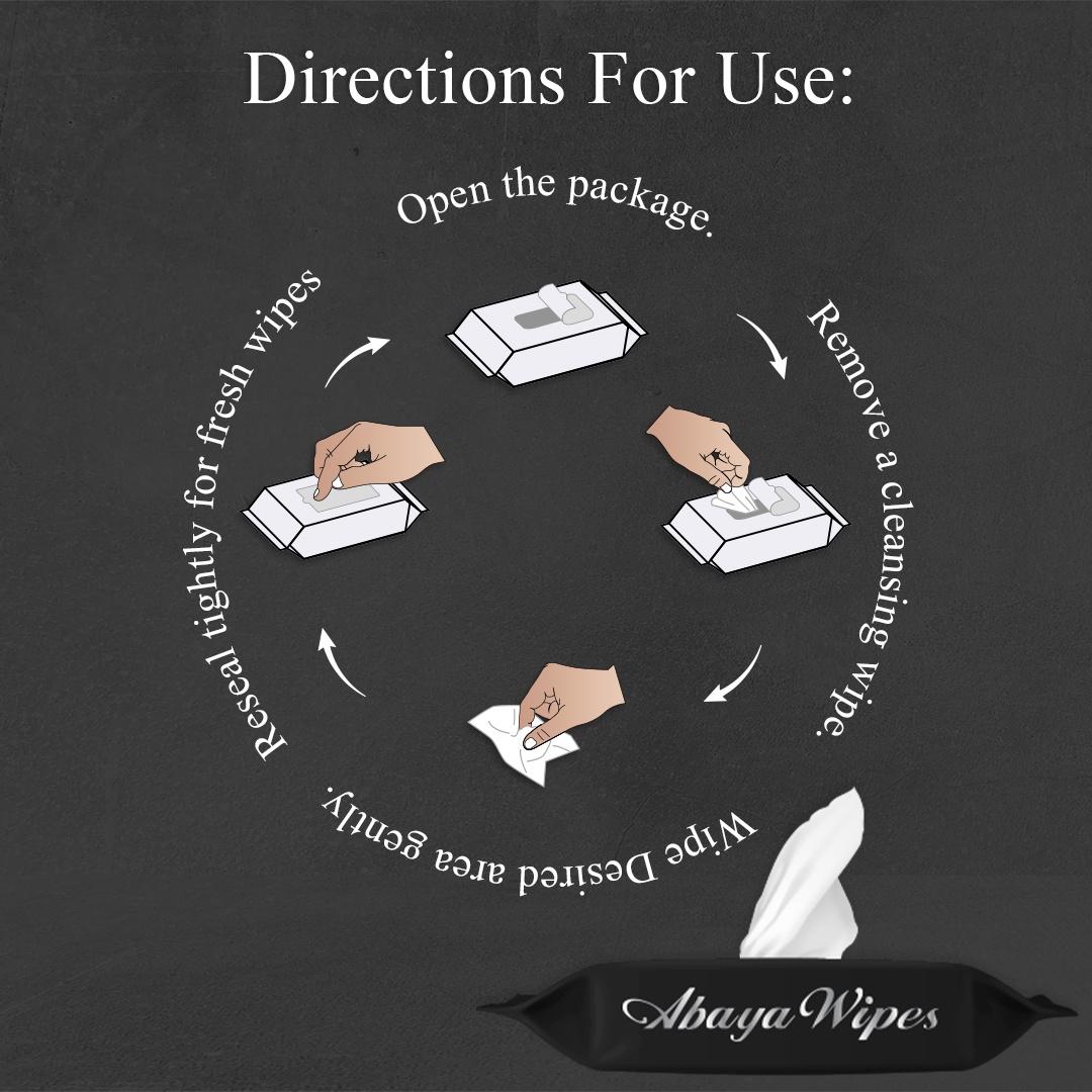 Cool & Cool Abaya Wipes Sachet 12 Pcs