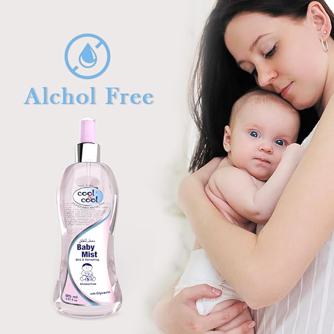 Cool & Cool Baby Mist Pink Cologne 85Ml  Alcohol Free Paraben Free Glycerin Mild And Refreshing