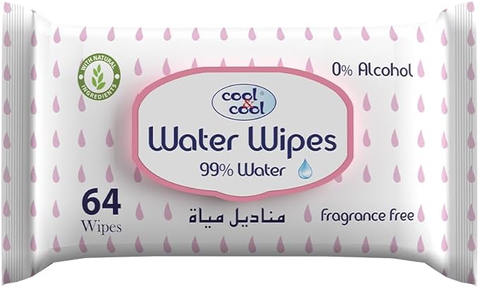 Cool & Cool Baby Water Wipes 64