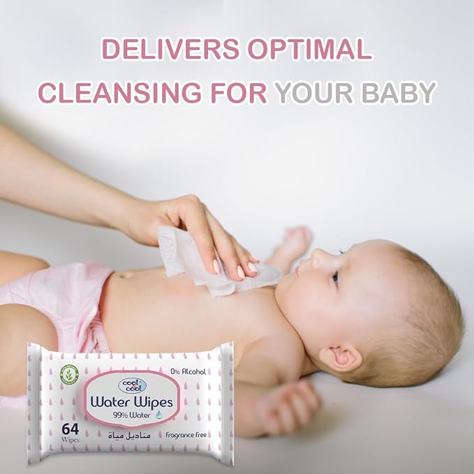 Cool & Cool Baby Water Wipes 64