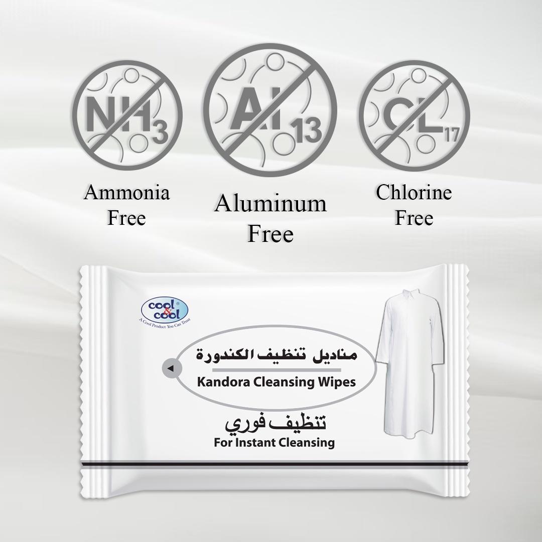 Cool & Cool Kandora Cleansing Wipes Sachets 12's