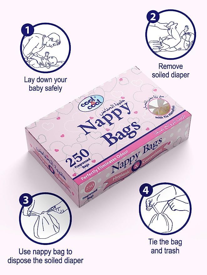 Cool & Cool Nappy Bags 250 Pcs