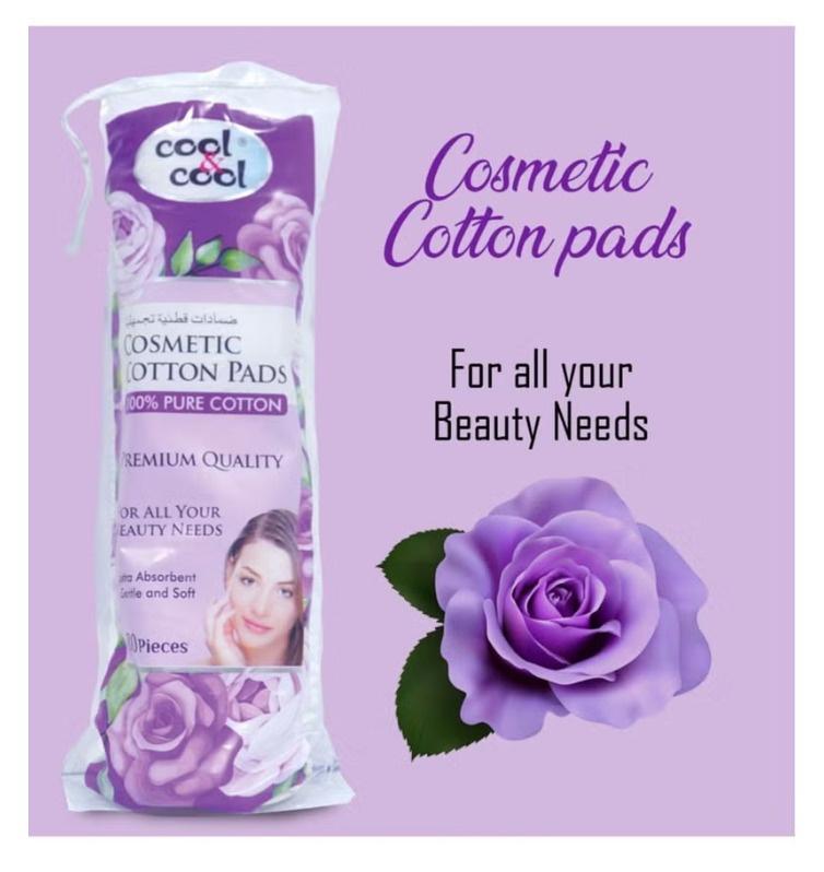 Cool & Cool Cosmetic Cotton Pads 80's Pack of 3