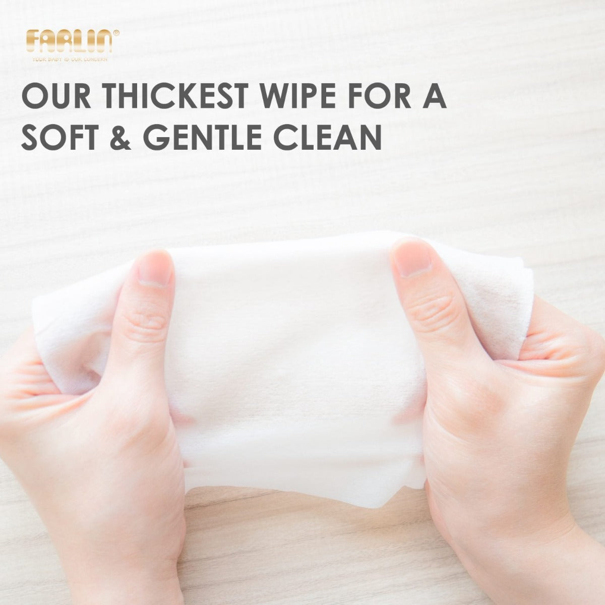 FARLIN WET WIPES (PURE WATER)-PINK 70 SHEET