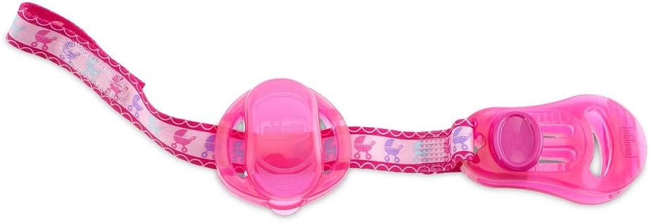 Chicco Clip With Teat Cover - Pink