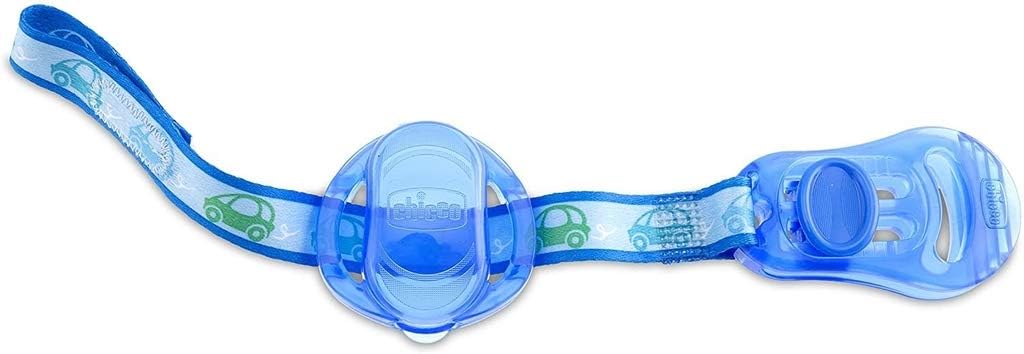 Chicco Clip With Teat Cover - Blue