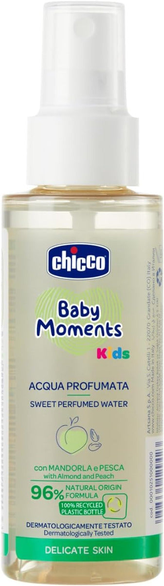 Chicco Baby Moments Sweet Perfumed Water For Kids Delicate Skin 0M+ 100Ml