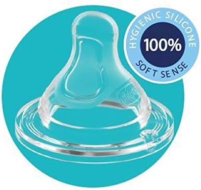 Chicco Baby Well Being Feeding Bottle For Boys - 330Ml - Fast Flow - Silicone