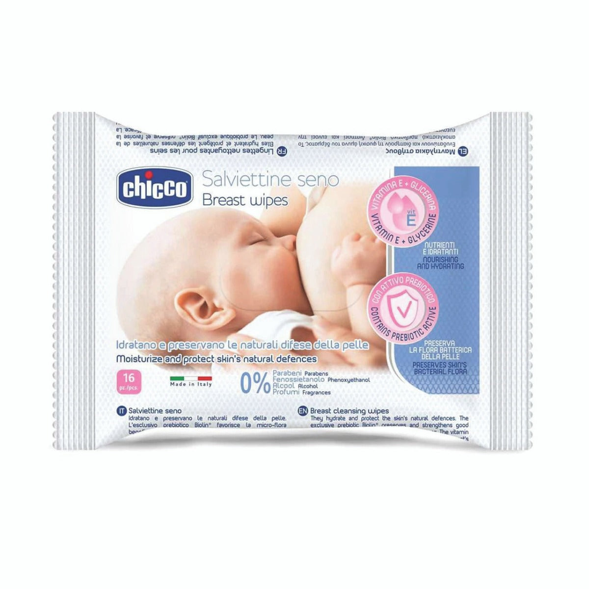 Chicco Cleansing Breast Wipes 16 Pcs Chicco