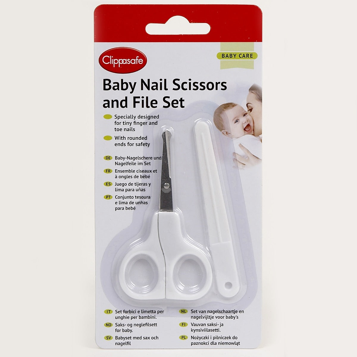 Buy Clippasafe Baby Nail Scissors & File Set | Yallatoys.com