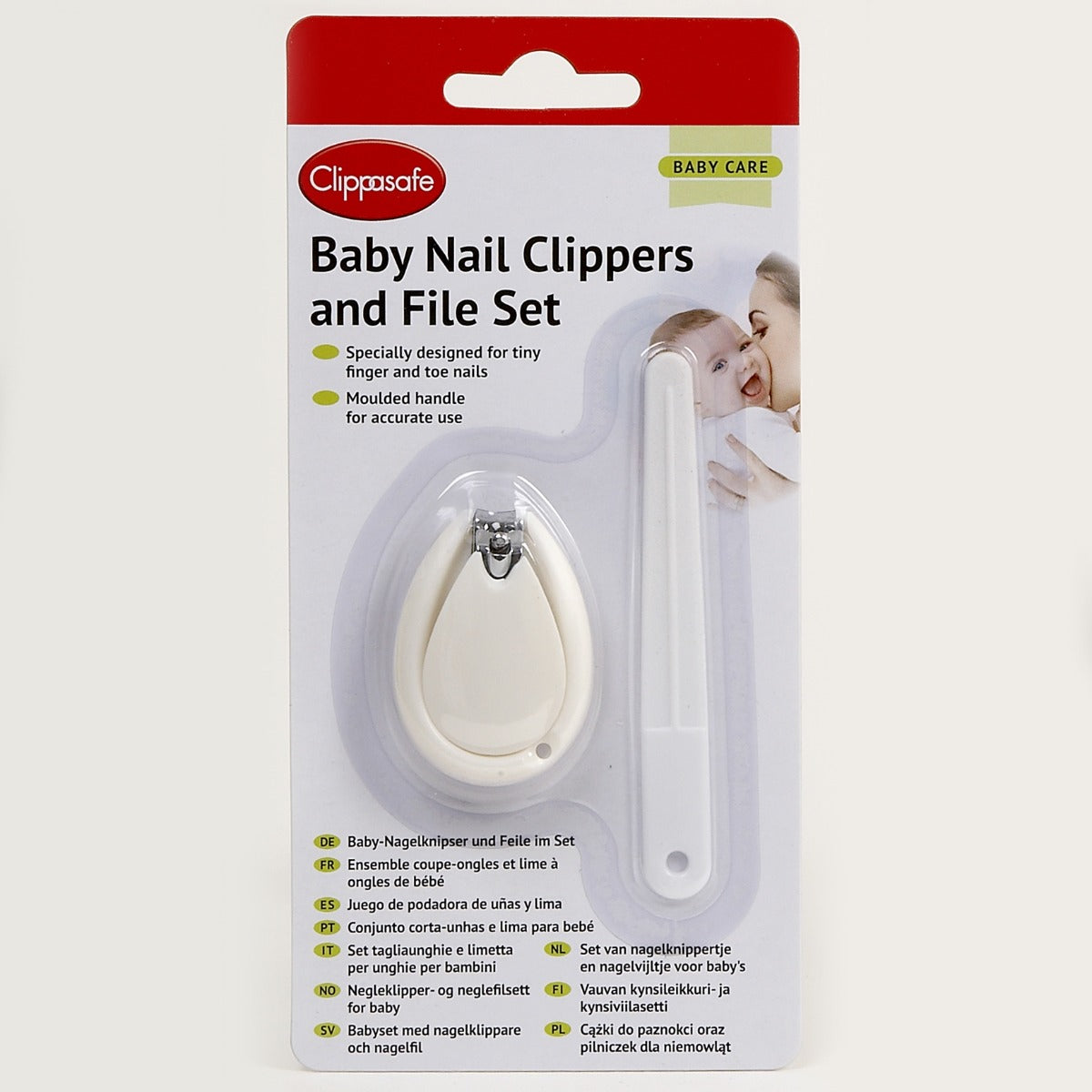 Clippasafe Baby Nail Clippers & File Set