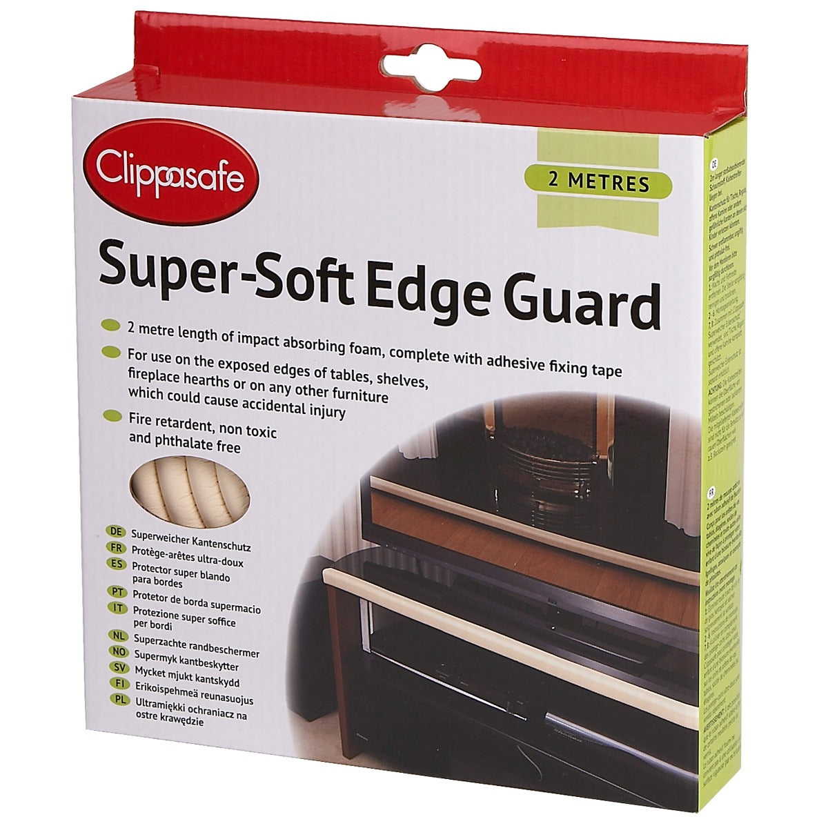 Clippasafe Super Soft Edge Guard 2 Metres Cream Clippasafe
