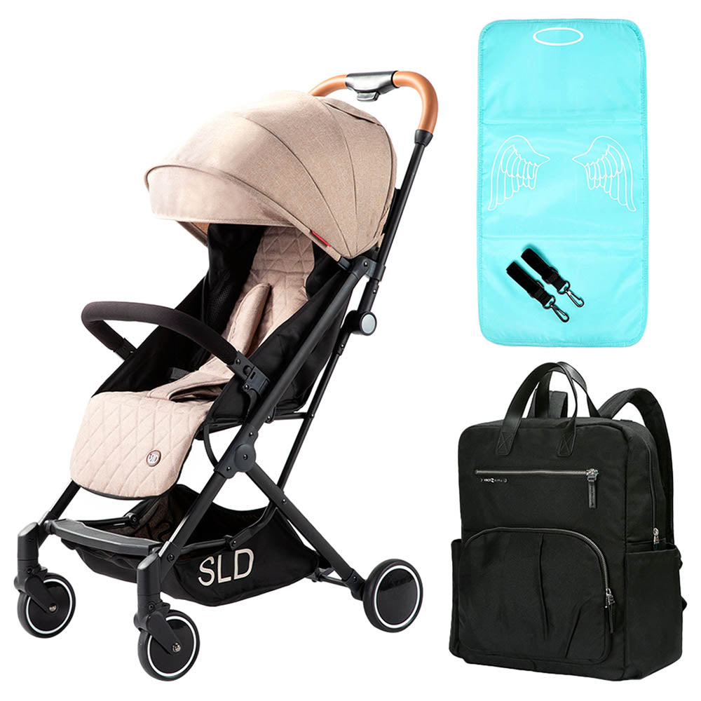 Teknum  Sld Stroller Manhattan Diaper Bag Bundle Khaki
