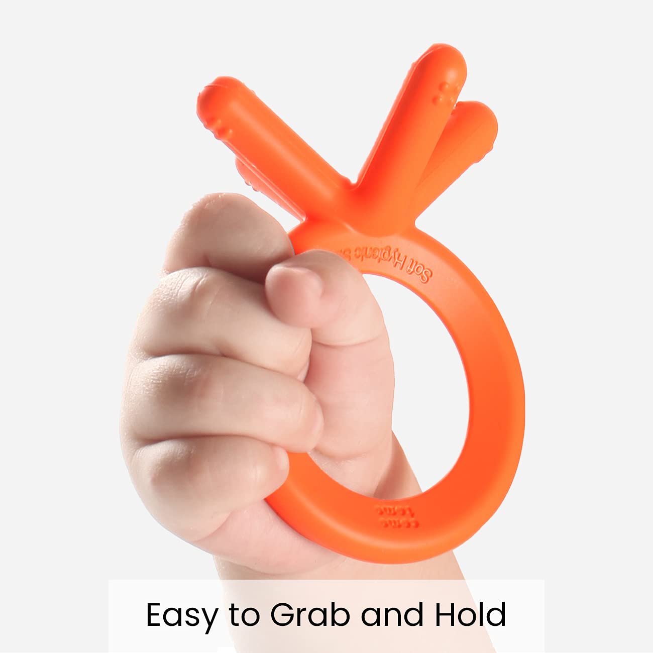 Comotomo  Silicone Baby Teether Orange