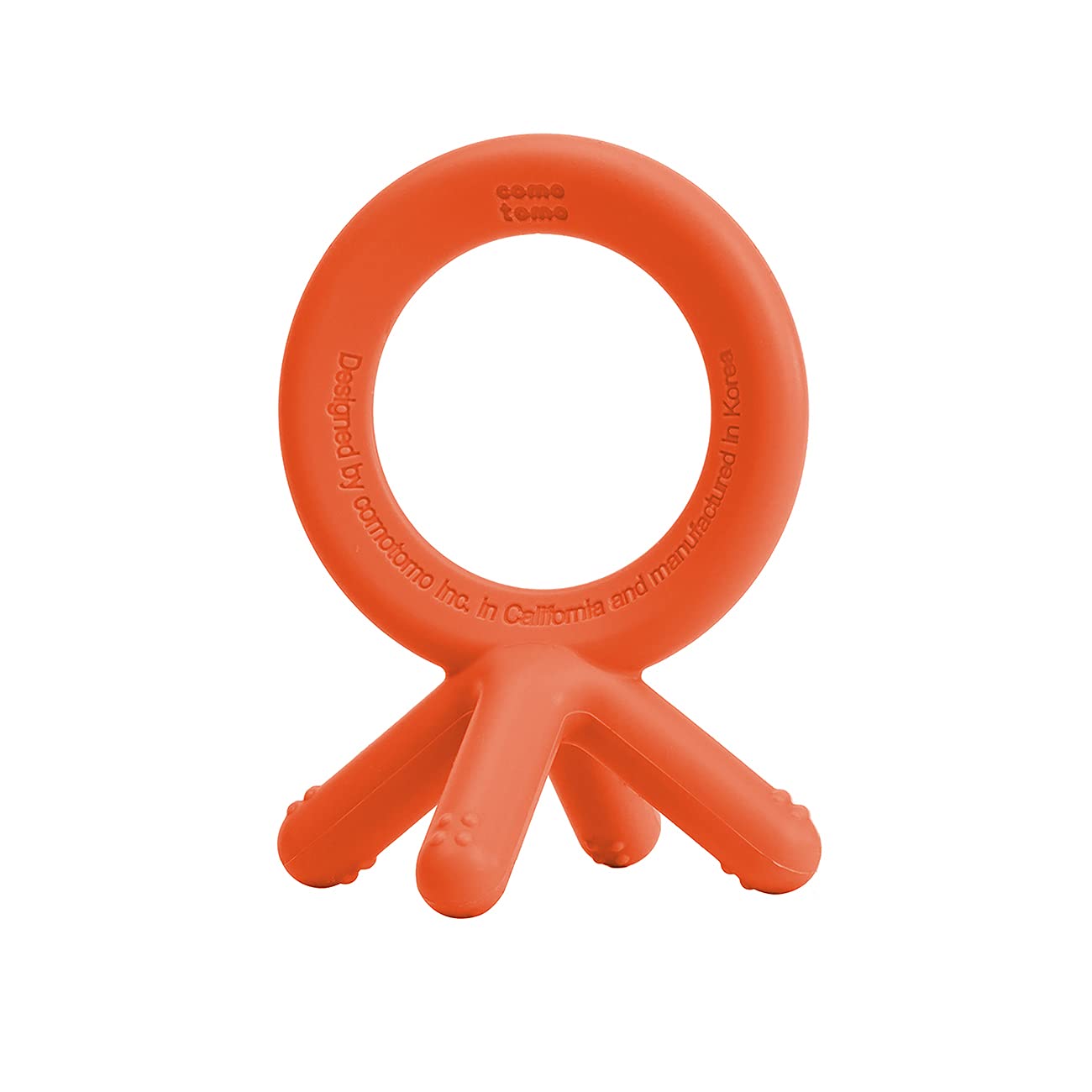 Comotomo  Silicone Baby Teether Orange