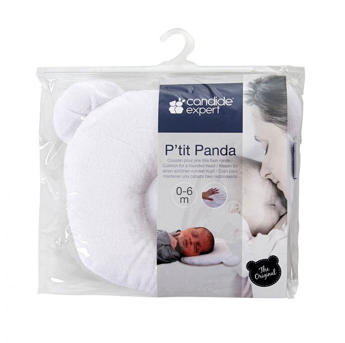 Candide P'tit Panda Pillow White