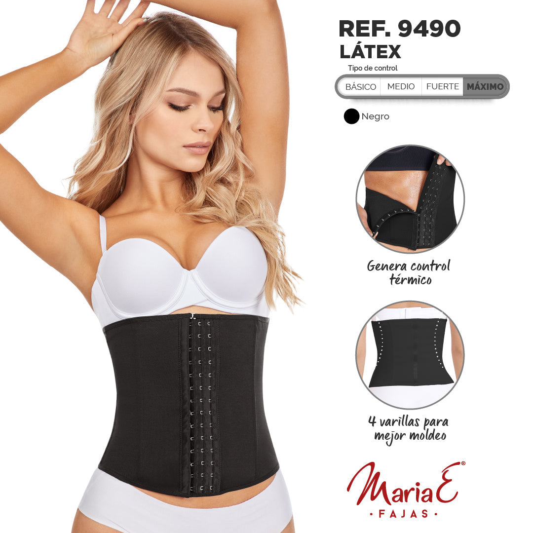 Workout Sports Tummy Control Waist Cincher Black - L