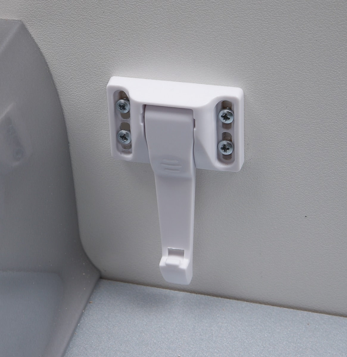 Clippasafe Drawer & Cupboard Spring Latches  2 Pcs Pack White