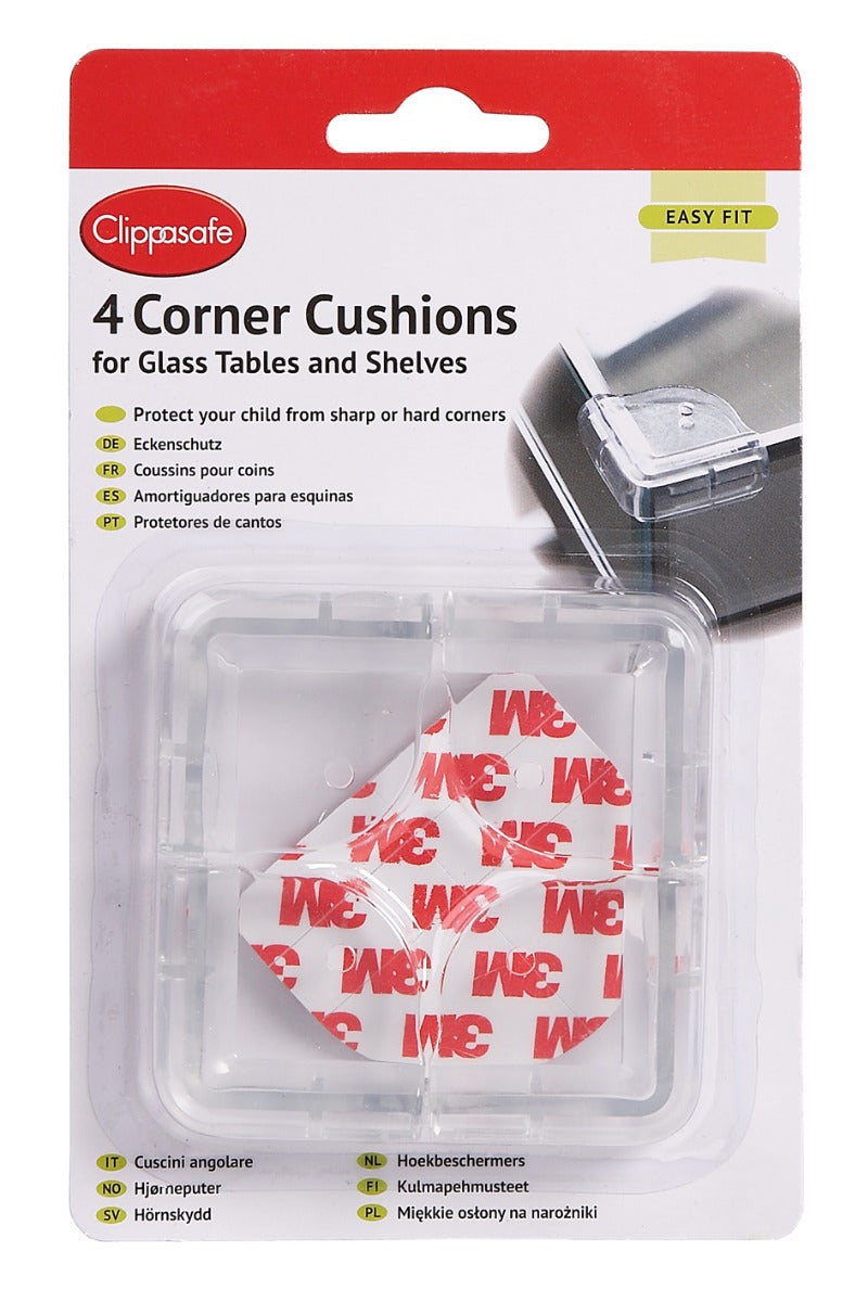 Clippasafe Corner Cushions For Glass Tops 4 Pcs/Pack