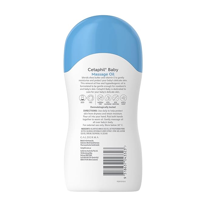 Cetaphil Baby Massage Oil With Shea Butter 200ml