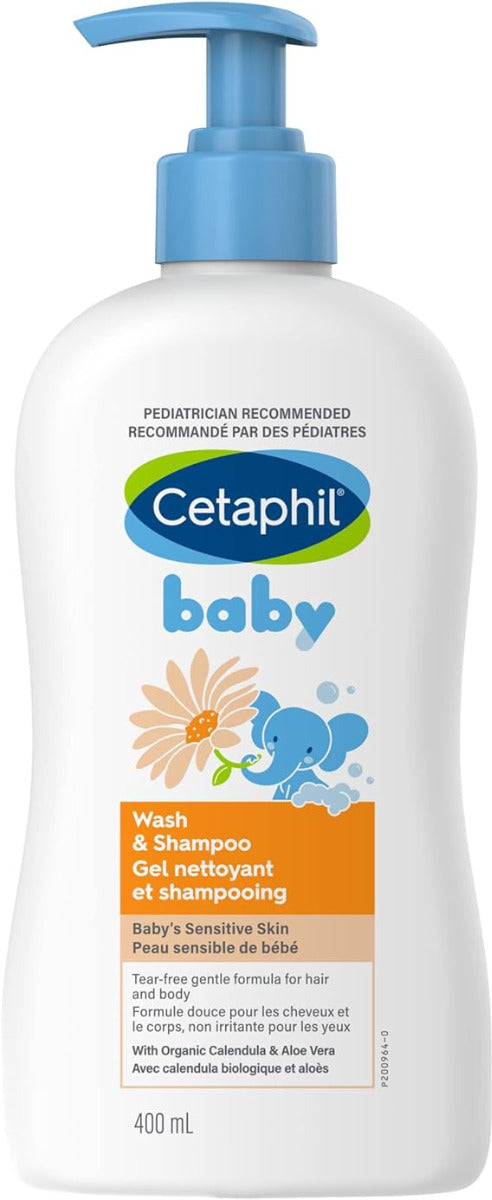 Cetaphil Baby Gentle Wash and Shampoo Pump 400ml