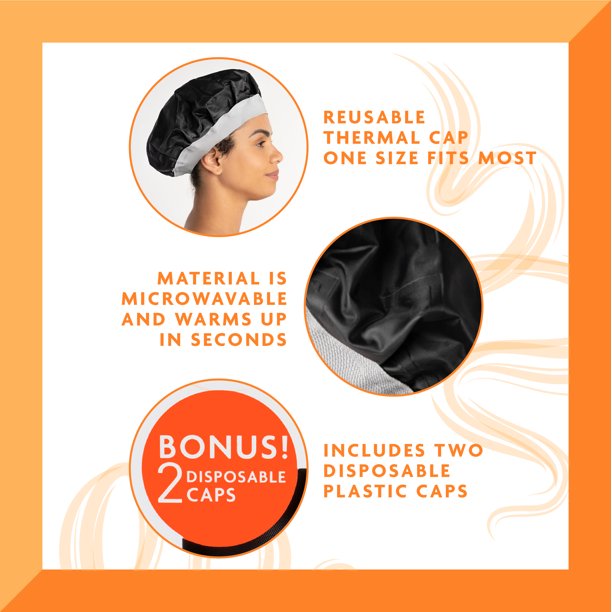 Cantu Deep Conditioning Heat Activated Treatment Hair Cap 2pcs