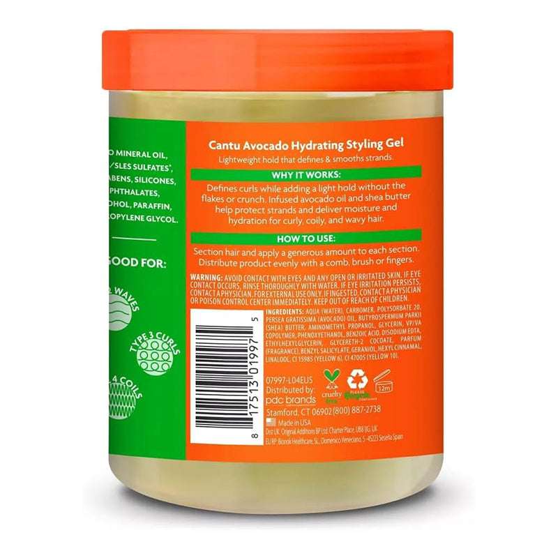 Cantu Avocado Hair Styling Gel 524g