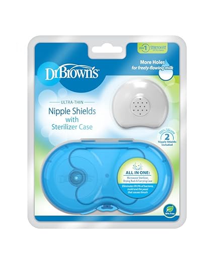 Dr Browns Nipple Shields with Case Size 1