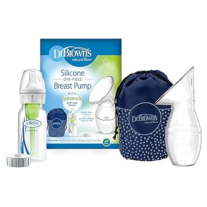 Dr Browns Silicone Hands Free One Piece Breast Pump With Anti Colic Options