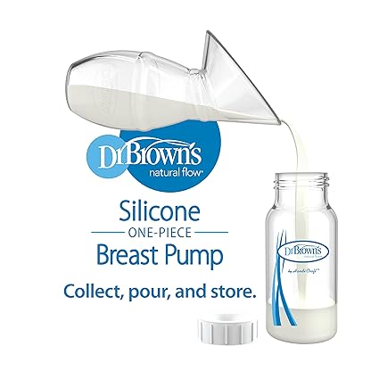 Dr Browns Silicone Hands Free One Piece Breast Pump With Anti Colic Options