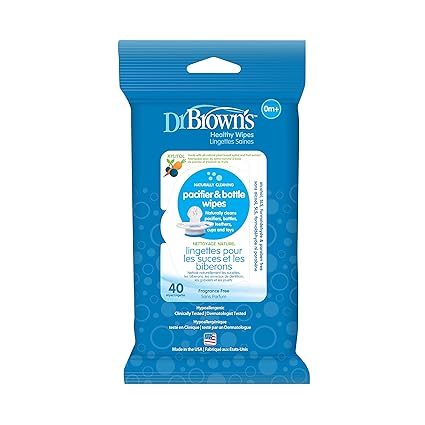 Dr Browns Pacifier and Bottle Wipes 40 Count