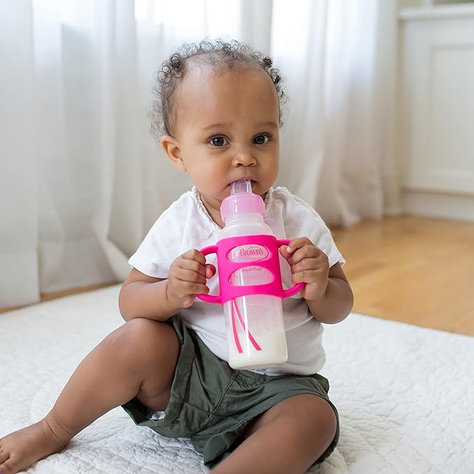 Dr Browns 8 Oz Pp Sippy Spout Bottle With Silicone Handles Pink