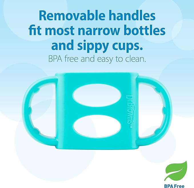 Dr Browns 8 Oz Pp Sippy Spout Bottle With Silicone Handles Turquoise