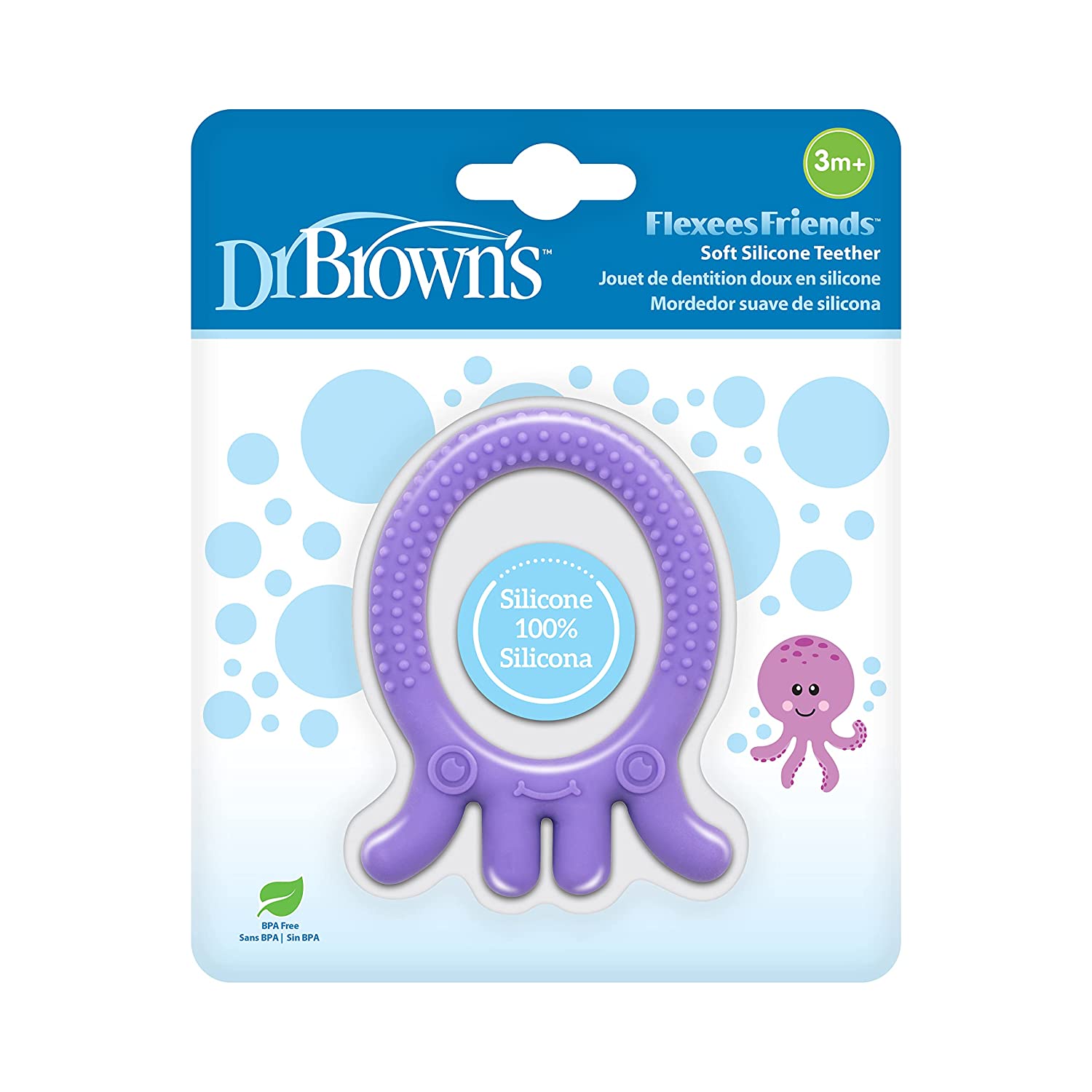 Dr.Browns Flexees Friends Octopus Teether Purple