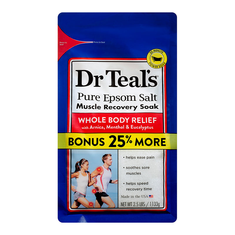 Dr Teals Epsom Salt Muscle Recovery Soak 1133g