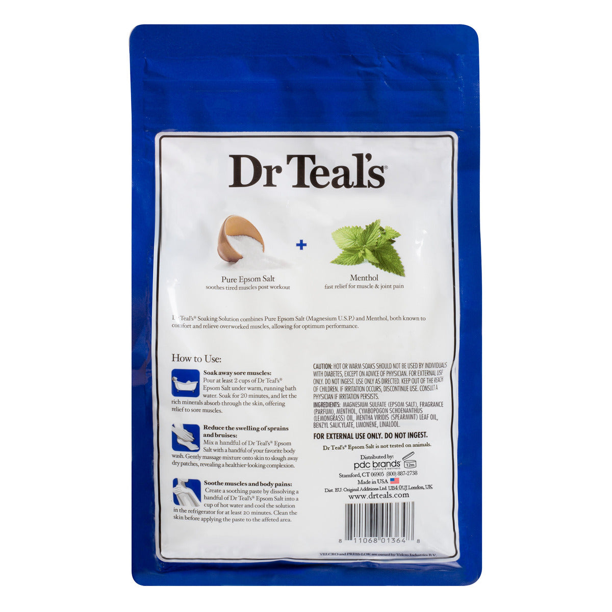 Dr Teals Epsom Salts Pre & Post Workout 1.36kg