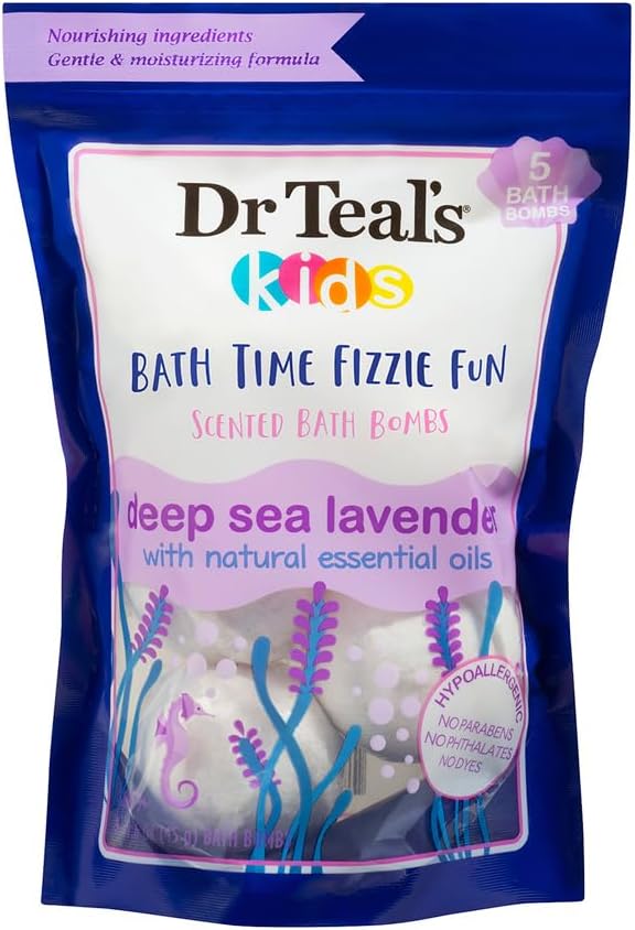Dr Teals Kids Scented Bath Bombs Lavender 5pcs 45g